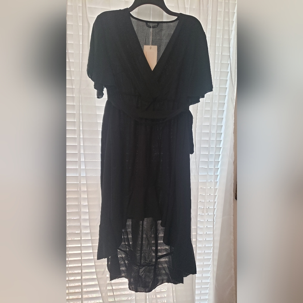 Womans black dress